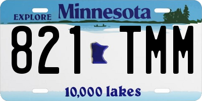 MN license plate 821TMM