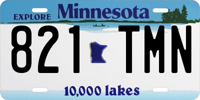 MN license plate 821TMN