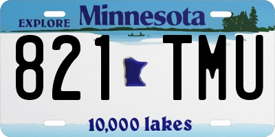 MN license plate 821TMU