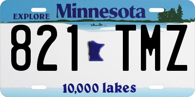 MN license plate 821TMZ