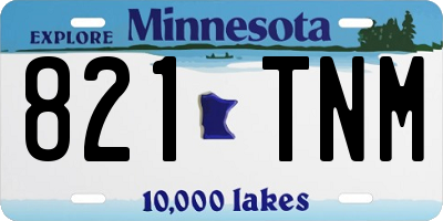 MN license plate 821TNM