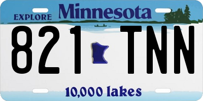 MN license plate 821TNN