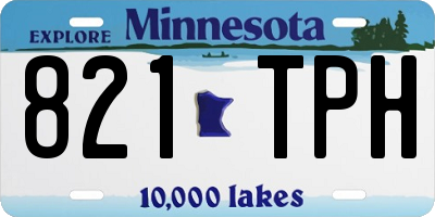 MN license plate 821TPH