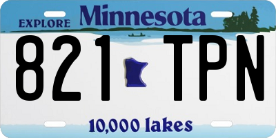 MN license plate 821TPN