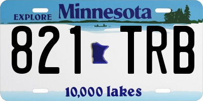MN license plate 821TRB