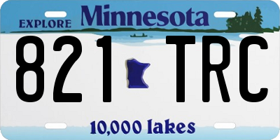 MN license plate 821TRC