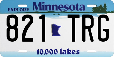 MN license plate 821TRG