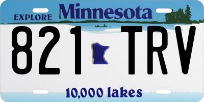 MN license plate 821TRV