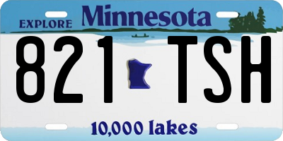 MN license plate 821TSH