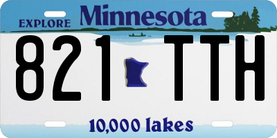 MN license plate 821TTH