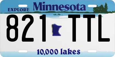 MN license plate 821TTL