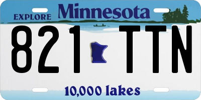 MN license plate 821TTN
