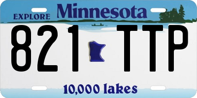 MN license plate 821TTP