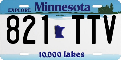 MN license plate 821TTV