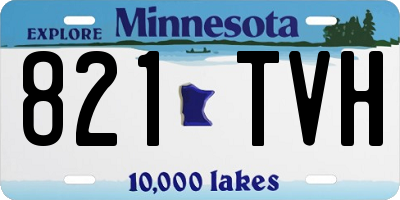 MN license plate 821TVH