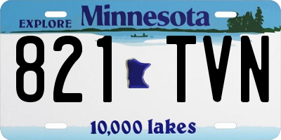 MN license plate 821TVN