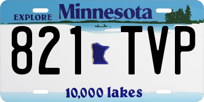 MN license plate 821TVP