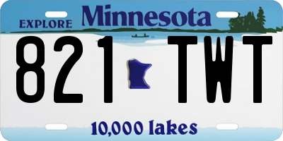 MN license plate 821TWT