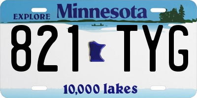 MN license plate 821TYG