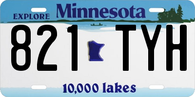 MN license plate 821TYH