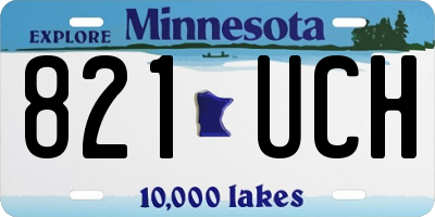 MN license plate 821UCH