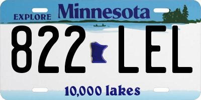 MN license plate 822LEL