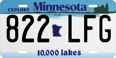 MN license plate 822LFG