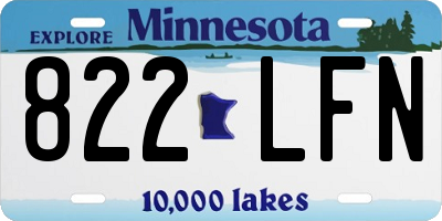 MN license plate 822LFN