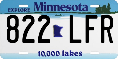 MN license plate 822LFR