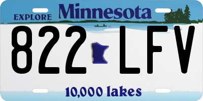 MN license plate 822LFV