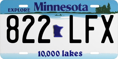 MN license plate 822LFX