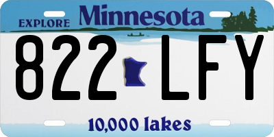 MN license plate 822LFY