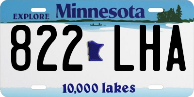 MN license plate 822LHA