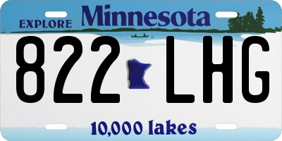 MN license plate 822LHG