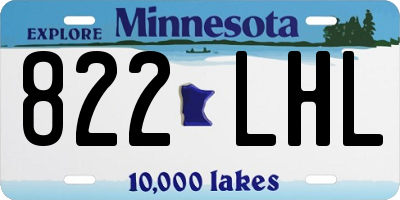 MN license plate 822LHL