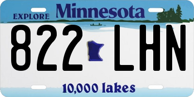 MN license plate 822LHN