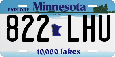 MN license plate 822LHU