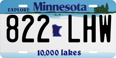 MN license plate 822LHW