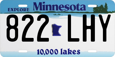 MN license plate 822LHY