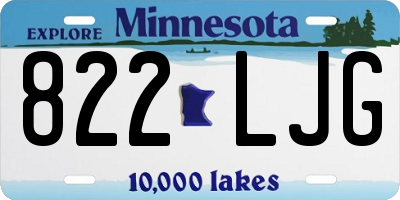 MN license plate 822LJG