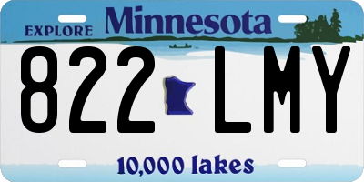 MN license plate 822LMY