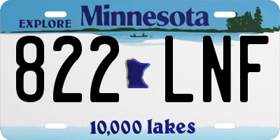 MN license plate 822LNF