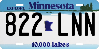 MN license plate 822LNN