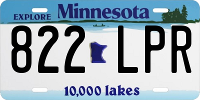 MN license plate 822LPR