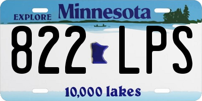 MN license plate 822LPS