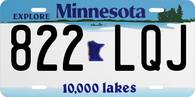 MN license plate 822LQJ