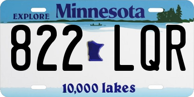 MN license plate 822LQR