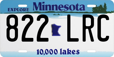 MN license plate 822LRC