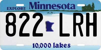 MN license plate 822LRH