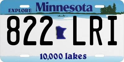 MN license plate 822LRI